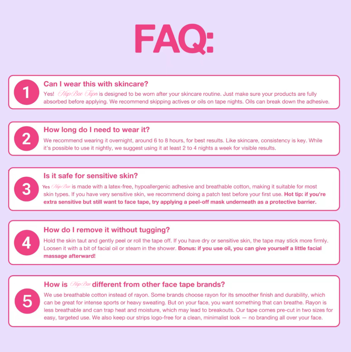 Beauty Sleep Face Tape